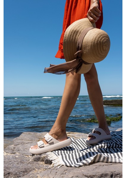 Sface Kadın Fusya Çift Tokali Plaj-Gunluk Eva Terlik