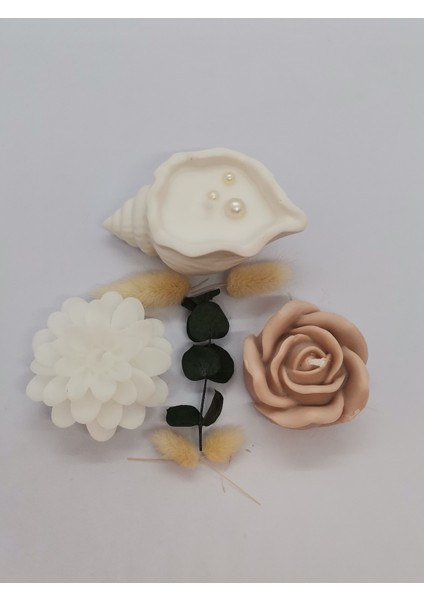 Dekoratif ve Hediyelik 3'lü Kokulu Mum Seti