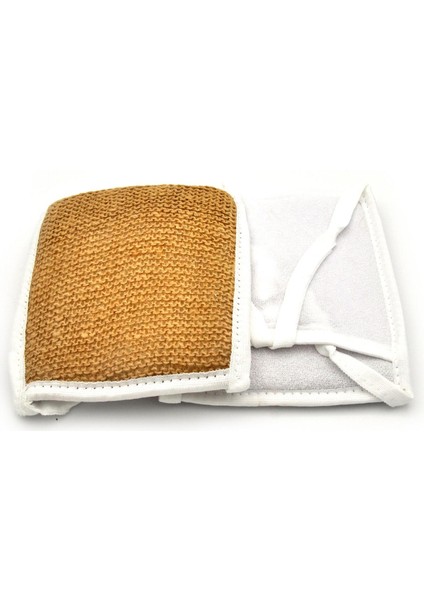 Doğal Jüt Ip Eldiven Tipi Kare Banyo Lifi Hamam Vücud Kesesi 16X20 Cm. modelleri