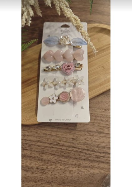 Şık Pastel Tonlarda Toka Seti