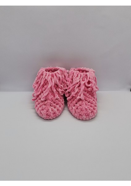 Panduf Ev Botu Kaymaz Taban El Yapımı Kadife İp