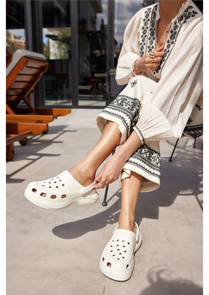 Parna Unısex Siyah Eva Plaj-Gunluk Platform Terlık fırsatları