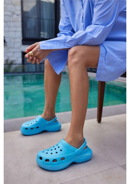 Parna Unısex Siyah Eva Plaj-Gunluk Platform Terlık fırsatları