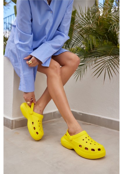 Parna Unısex Siyah Eva Plaj-Gunluk Platform Terlık modelleri