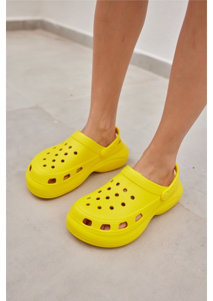 Parna Unısex Siyah Eva Plaj-Gunluk Platform Terlık