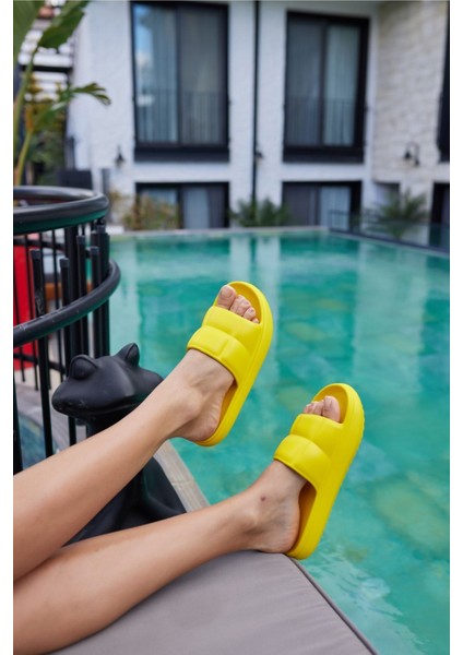 Clarisa Unısex Bej Baklava Desen Eva Gunluk-Plaj Platform Terlık fiyatları