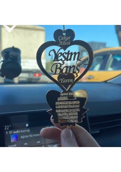 Kişiye Özel Ayet-El Kürsili Araba Süsü