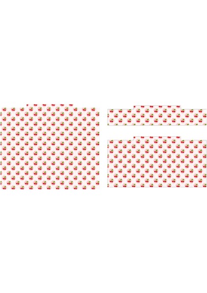 Trofast Kiraz Temalı Sticker - Çocuk Odası Oyuncak Düzenleme Etiketi - Dayanıklı Folyo modelleri