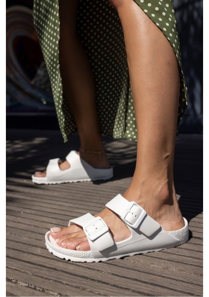 Cedric Unisex Siyah Cıf Tokali Gunluk-Plaj Eva Terlık modelleri