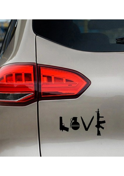 Tabanca Bomba Bıçak ve M4 Araba, Motorsiklet, Kask, Laptop, Cam Sticker 13X9 cm fiyatları