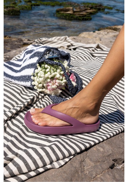 Lambo Unısex Taba Platform Eva Plaj-Gunluk Parmak Arası Terlık