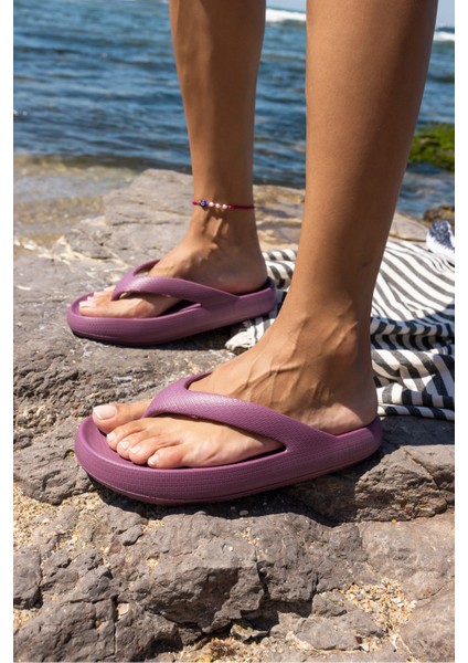 Lambo Unısex Taba Platform Eva Plaj-Gunluk Parmak Arası Terlık