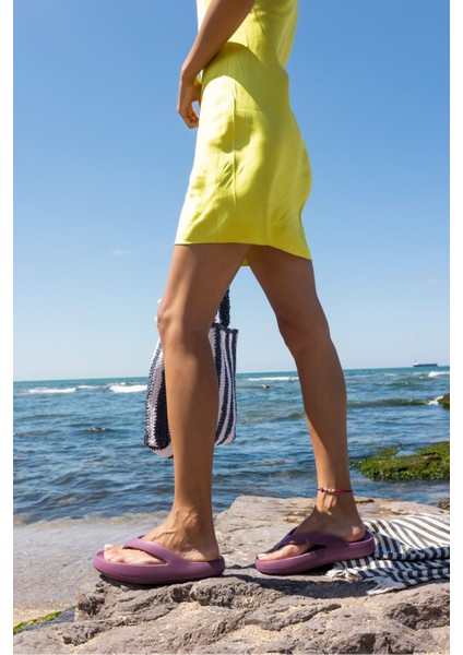 Lambo Unısex Taba Platform Eva Plaj-Gunluk Parmak Arası Terlık