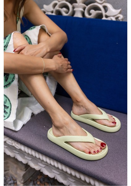 Lambo Unısex Taba Platform Eva Plaj-Gunluk Parmak Arası Terlık modelleri