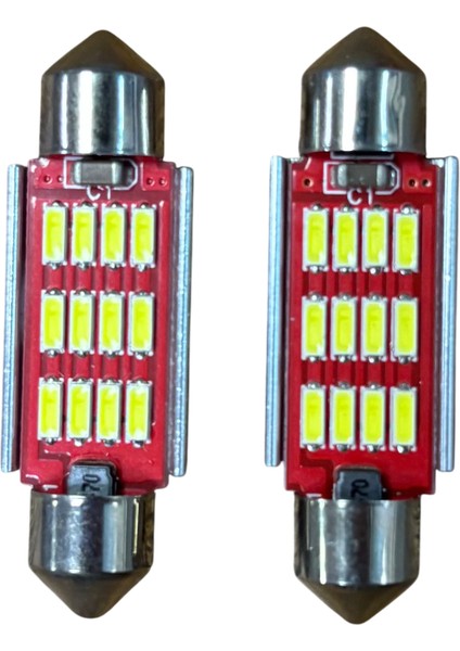Sofit LED (Mekik) 12V Beyaz 39MM Canbuslu Soğutmalı 2 Adet Fiyatı fiyatları