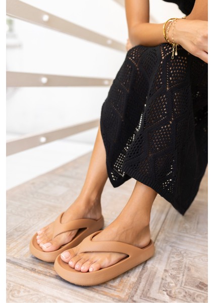 Lambo Unısex Taba Platform Eva Plaj-Gunluk Parmak Arası Terlık indirimleri