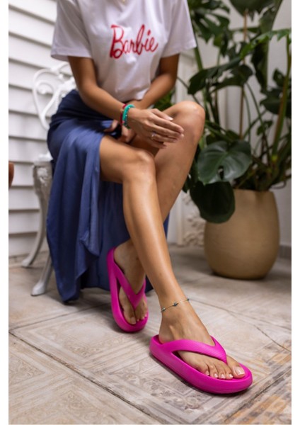 Lambo Unısex Taba Platform Eva Plaj-Gunluk Parmak Arası Terlık