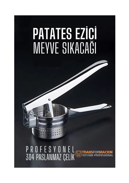 Bfs Patates Ezici Meyve Sıkacağı Sıkacağı Sebze Presi 304 Paslanmaz Çelik