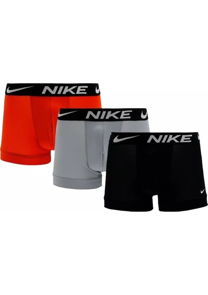 Dri Fit Ultra Stretch 3 Pack Micro 3 Lü Paket Kısa Boxer Siyah Kırmızı Gri