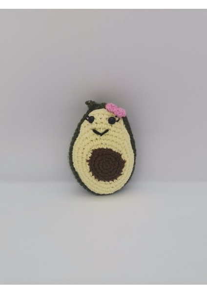 Amigurumi Avokado Anahtarlık & Çanta Süsü El Yapımı Organik