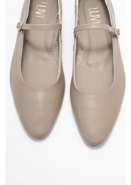 Lunaıre Vizon Hakiki Deri Tek Bantlı Sivri Burun Kadın Babet Ayakkabı fiyatları