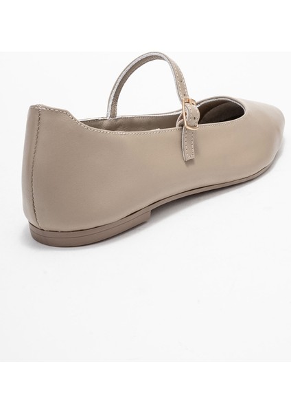 Lunaıre Vizon Hakiki Deri Tek Bantlı Sivri Burun Kadın Babet Ayakkabı indirimleri