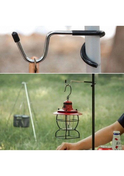Kamp Için Çok Fonksiyonlu S-Şekilli Direk Askısı Kaymaz Paslanmaz Çelik Eşya Asma Kancası modelleri