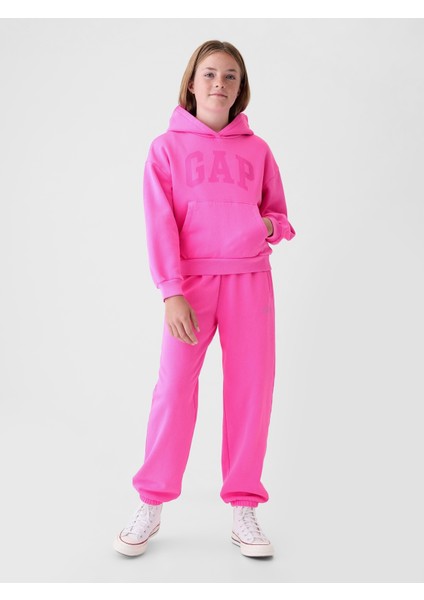 Kız Çocuk Pembe Gap Logo Jogger Eşofman Altı