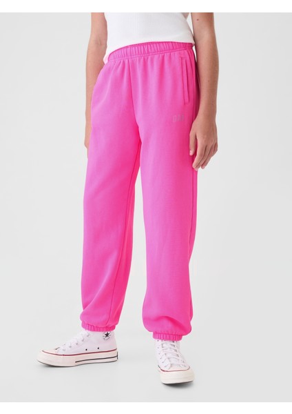 Kız Çocuk Pembe Gap Logo Jogger Eşofman Altı