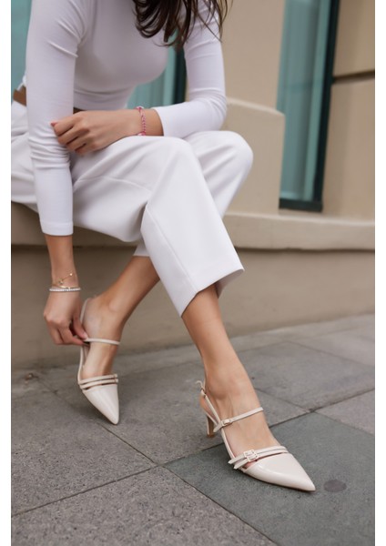 Aspas Kadın Bordo Rugan Topuklu Ayakkabi