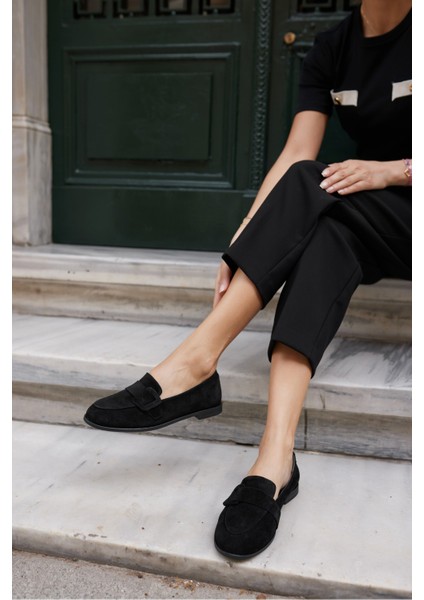 Tiny Kadın Kahve Gercek Suet Loafer Ayakkabi fırsatları