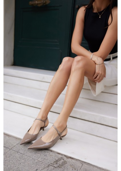 Emila Kadın Siyah Suet Mini Topuklu Ayakkabi fırsatları