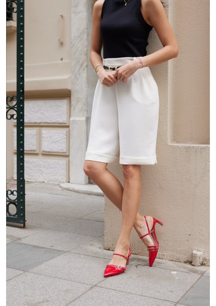 Aspas Kadın Bordo Rugan Topuklu Ayakkabi fiyatları