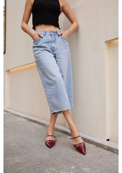 Aspas Kadın Bordo Rugan Topuklu Ayakkabi modelleri