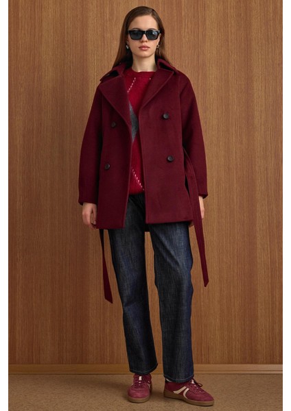 Apolet Detaylı Oversize Kısa Kaban MÜRDÜM 3149