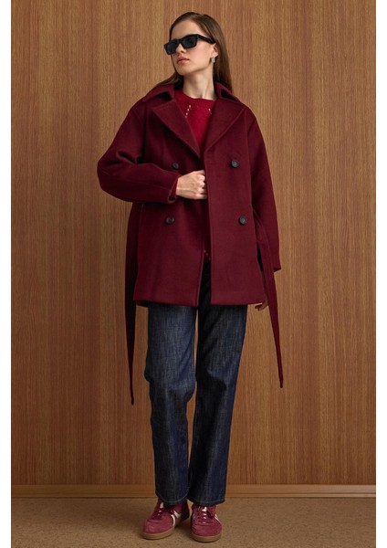 Apolet Detaylı Oversize Kısa Kaban MÜRDÜM 3149