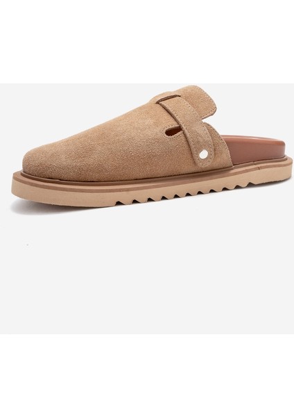 Vesta Toprak Süet Tokalı Hakiki Deri Kadın Burnu Kapalı Terlik fırsatları