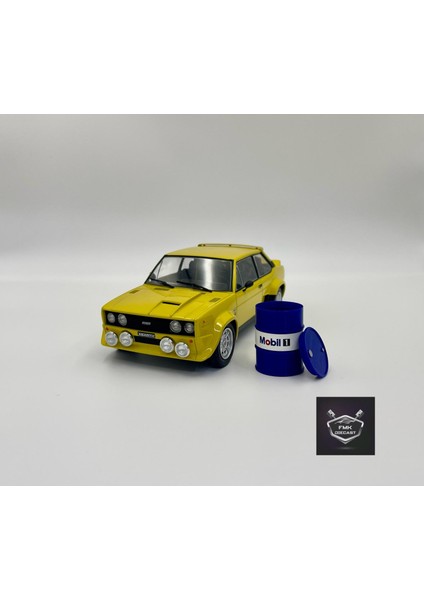 1:18 Ölçek Lacivert Yağ Varili 5’li Set – Diorama Model Araba Aksesuarı – Garaj ve Servis Dekoru