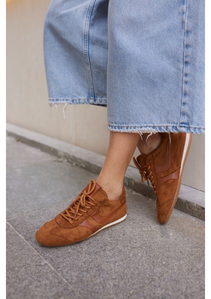 Anna Kadın Taba Suet Bagcıklı Sneaker fırsatları