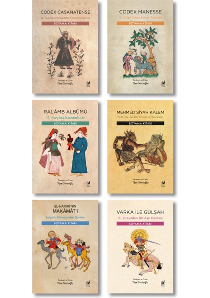 Töre Sivrioğlu Tarihi Boyama Kitapları Seti
