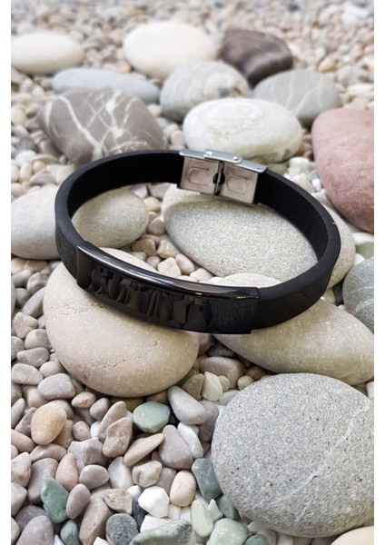 Siyah Ipc Kap. Deri Çelik Erkek Bileklik EF89X fiyatları