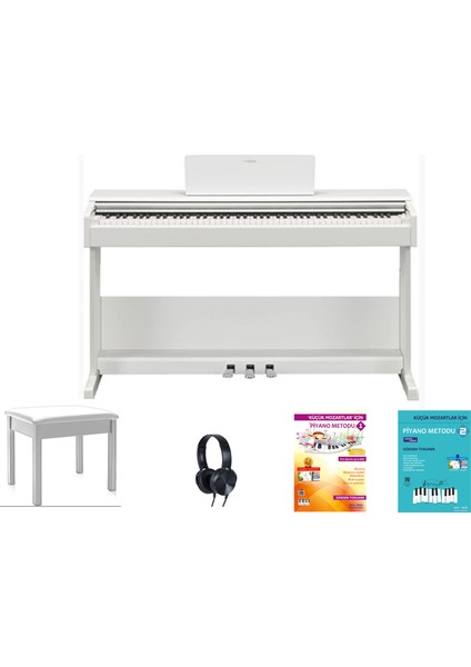 YDP105WH Beyaz Dijital Piyano Seti (Tabure,kulaklık,ödüllü Piyano Metodları)