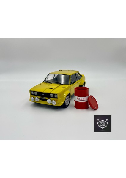 1:18 Ölçek Kırmızı Yağ Varili 5’li Set – Diorama Model Araba Aksesuarı – Garaj ve Servis Dekoru