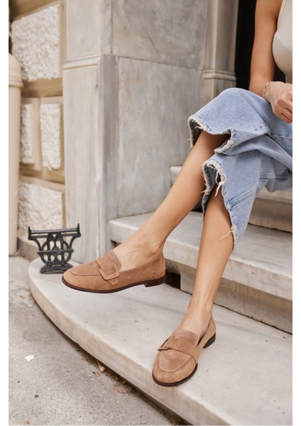 Tiny Kadın Kahve Gercek Suet Loafer Ayakkabi fiyatları