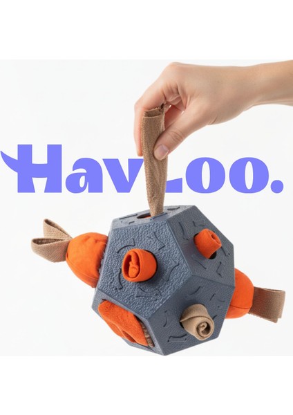 Köpek Aktivite Topu | Mama Saklama ve Çiğneme Oyuncağı - Doğal Kauçuk