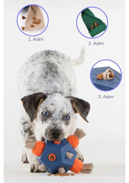 Köpek Aktivite Topu | Mama Saklama ve Çiğneme Oyuncağı - Doğal Kauçuk modelleri