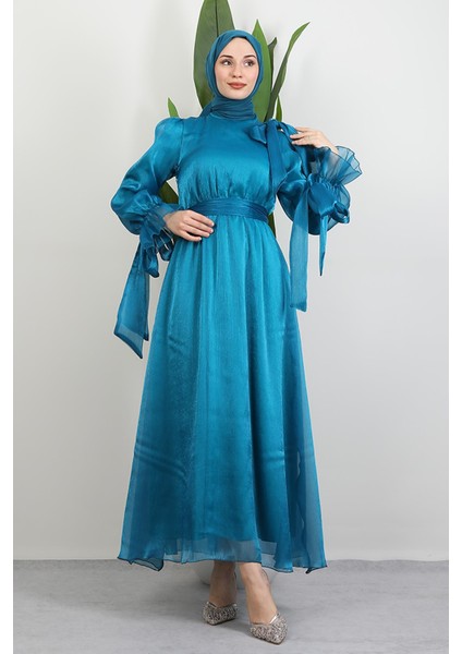 Mişa Tesettür Elbise Petrol fiyatları