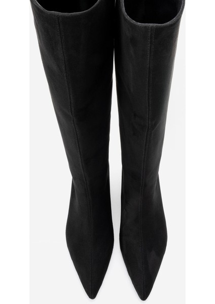 Armelıa Siyah Süet Kadın Kısa Topuklu Çizme fiyatları