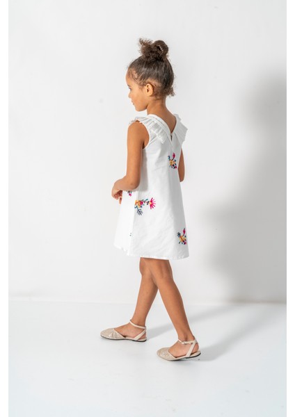 Kız Bebek Kız Çocuk Doğum Günü Parti Düğün Elbise Kısa Kol Kolsuz Nakışlı Çantalı Astarlı modelleri