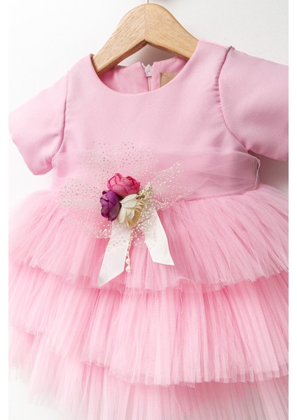 Kız Bebek Kız Çocuk Doğum Günü Parti Düğün Elbise Kısa Kol Kolsuz Fırfırlı Tüllü Tütülü Tütü Astarlı fiyatları